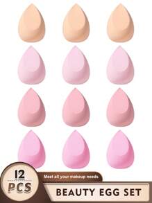5pcs/10pcs/15pcs/25pcs/30pcs/40pcs/50pcs/Pack Makeup Sponges, Multicolor Makeup Sponge For Foundation Blending, Liquid/Cream/Powder Seamless Smooth Beauty Sponge, Latex-Free Hypoallergenic Dual Use Foundation Puff, Suitable For All Skin Types - Multicolor - View 12
