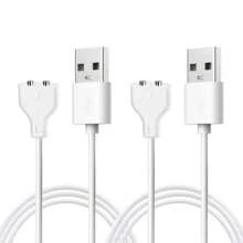 USB Ladekabel Ersatz Ladeleitung, Spielzeug Zubehör Saugnapf Datenkabel, Elektrische Zahnbürste Ladekabel, für Spielzeug und Smartwatches, Kabelabstand: 6mm, 10mm, 2-adrige Datenkabel