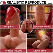 Con consolador vibrador y de empuje de 7 pulgadas para mujeres, muñecas sexuales para adultos, masturbador unisex con trasero grande, juguete sexual anal estrecho para hombres, masturbación de pareja gay, 10 libras