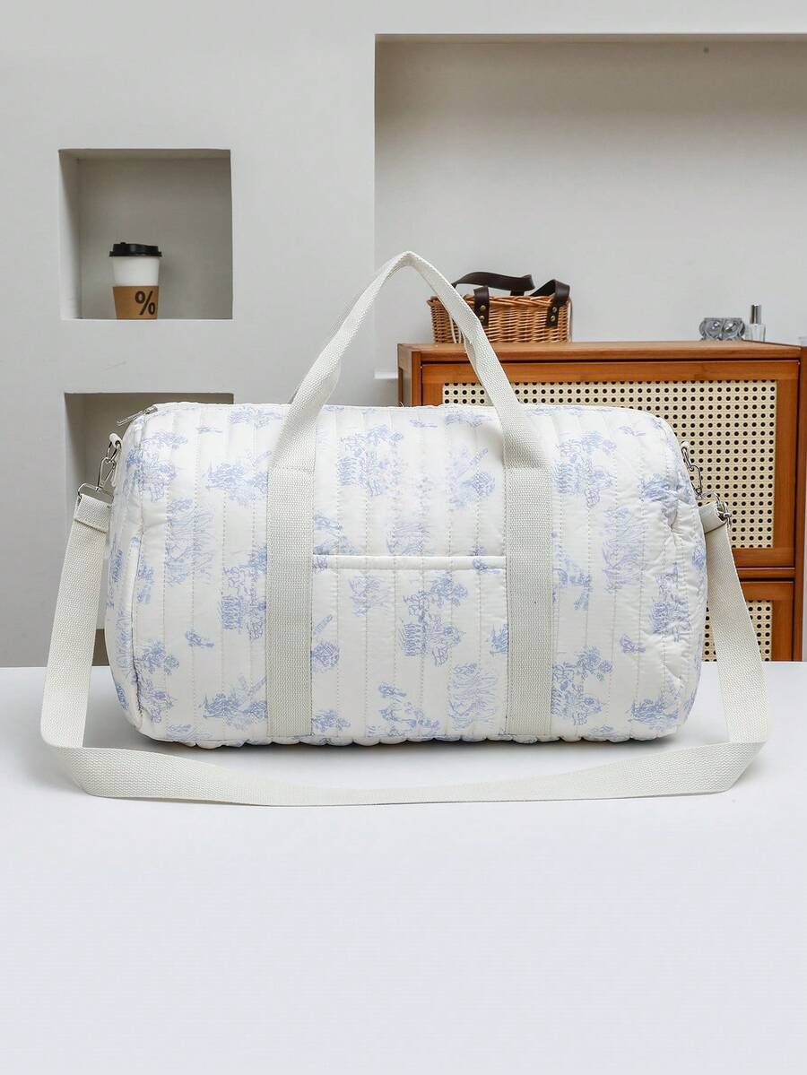 Túi xách Boston in hình gấu - Túi tote đựng tã và đồ dùng thiết yếu cho bé có sức chứa lớn đa năng có dây đeo vai, thích hợp cho trẻ sơ sinh đến thanh thiếu niên và người lớn