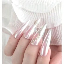 Moonlight Powder Nail Art Sky Mirror Magic Mirror Powder Gold Silver White Fairy Aurora Sparkling Powder - Multicolor - View 4