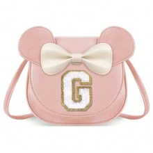 Girls' Wallet, Toddler Wallet, Letter S Crossbody Bag, Cute Birthday Gift For Daughter, Granddaughter, Niece, Sister, Stepdaughter, Personalized Letter Wallet, Unique Design, Suitable For Daily And Party Use - Small-pink - View 31