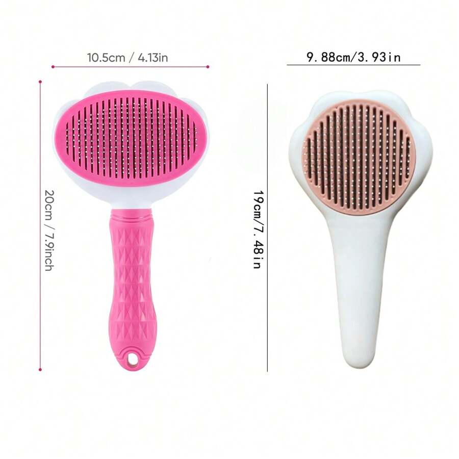 A Set Of Two Pet Hair Grooming Brush For Cat Or Dog,Long Short Hair Pet