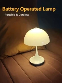 1 Stück Nachtlicht Tischlampe, Nachttischlampe, Schreibtischlampe für Zuhause, kleine Lotus Blumen Lampe, moderne berührungsempfindliche LED Pilzleuchte - drei Farbtemperaturen dimmbar, tragbare aufladbare Ambiente Lampe - mehrfarbig - Übersicht 8