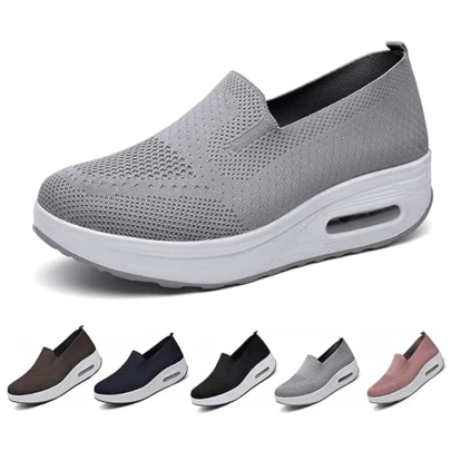 Tenis para mujer Zapatillas deportivas De suela 4cm ,cómoda,ligero,al aire libre caminar