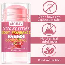 Xioimy 1 件/2 件 40 克草莓香味止汗棒，不含酒精，持久清新，适用于腋下等 - 多樣化香型 - 查看 9