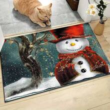1 件圣诞雪人蓬松防滑垫 - 超柔软蓬松，快干吸水，适用于厨房、浴室、淋浴间 - 舒适的家居装饰，完美的圣诞礼物 - 彩色 - 查看 11