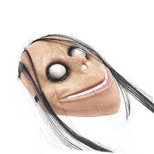 1pc Mask - Creepy Face Mask - Party Costume Prop - Scary Mask - Prop - Birthday Gift - Easter Gift - - Christmas Gift - Perfect Gift - Toy