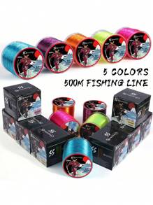 SOUGAYILANG 500M魚線尼龍線7.0-38磅魚線 - 黃色 - 查看 6