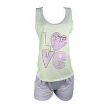 Women's Pajamas Shorts With Straps And Tank Top Character Print Polyester - Nhiều màu - Xem 5