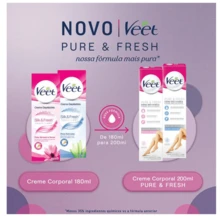 Veet Hair Removal Cream Veet Pure & Fresh Normal Skin 200ml - 乾枯玫瑰色 - 查看 6
