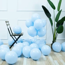 12 Plain Colorful Balloon Balloons 16 Inches Large Round Balloons Premium Birthday Party Decoration - Kẹo màu xanh - Xem 6