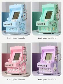 1 pieza Llavero de máquina tragaperras, juego clásico de memoria y rompecabezas, juguete creativo, llavero de juegos electrónicos, accesorios para automóvil, ideas de regalo de Navidad lindas y góticas de Y2k - Multicolor - Ver 3