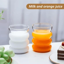 1个320毫升高硼硅玻璃水杯冰咖啡杯适用于饮料果汁牛奶奶茶S - 無色 - 查看 3