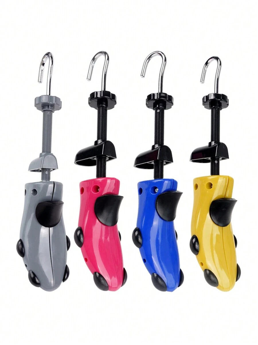 1 对塑料鞋撑，可调节男女通用鞋撑 - 灰色 - 查看 1