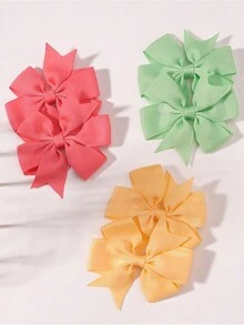 40 件随机颜色发饰 可爱发夹 美观发带 发饰 女士日常佩戴 - 彩色 - 查看 3