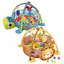 Thảm chơi tập thể dục cho bé, thảm sàn mềm cho hoạt động bò, lưới an toàn - Nhiều màu - Xem 1