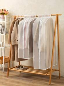 1 tấm phủ chống bụi quần áo dọc trong suốt, túi đựng quần áo tiết kiệm không gian, có khóa kéo ở đáy, chất liệu PEVA, túi đựng quần áo có khóa kéo gấp lại có thể tái sử dụng, áo khoác vest, áo khoác cotton, đồ ngủ, áo khoác, nhiều loại túi đựng quần áo, túi đựng quần áo chống bụi và chống thấm nước, tủ quần áo, sử dụng trong phòng ngủ - Nhiều màu - Xem 4
