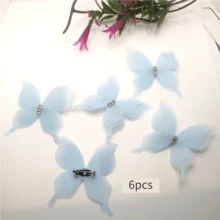 2 phụ kiện trang trí rèm cửa hình bướm, với rèm cửa họa tiết bướm voan kim cương ba lớp mới có kiểu dáng ghim, dùng làm phụ kiện trang trí rèm cửa cho gia đình. - Nhiều màu - Xem 7