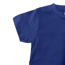 Plain Basic T-Shirts For Babies And Children Aged 4 To 8 - 藍色 - 查看 2
