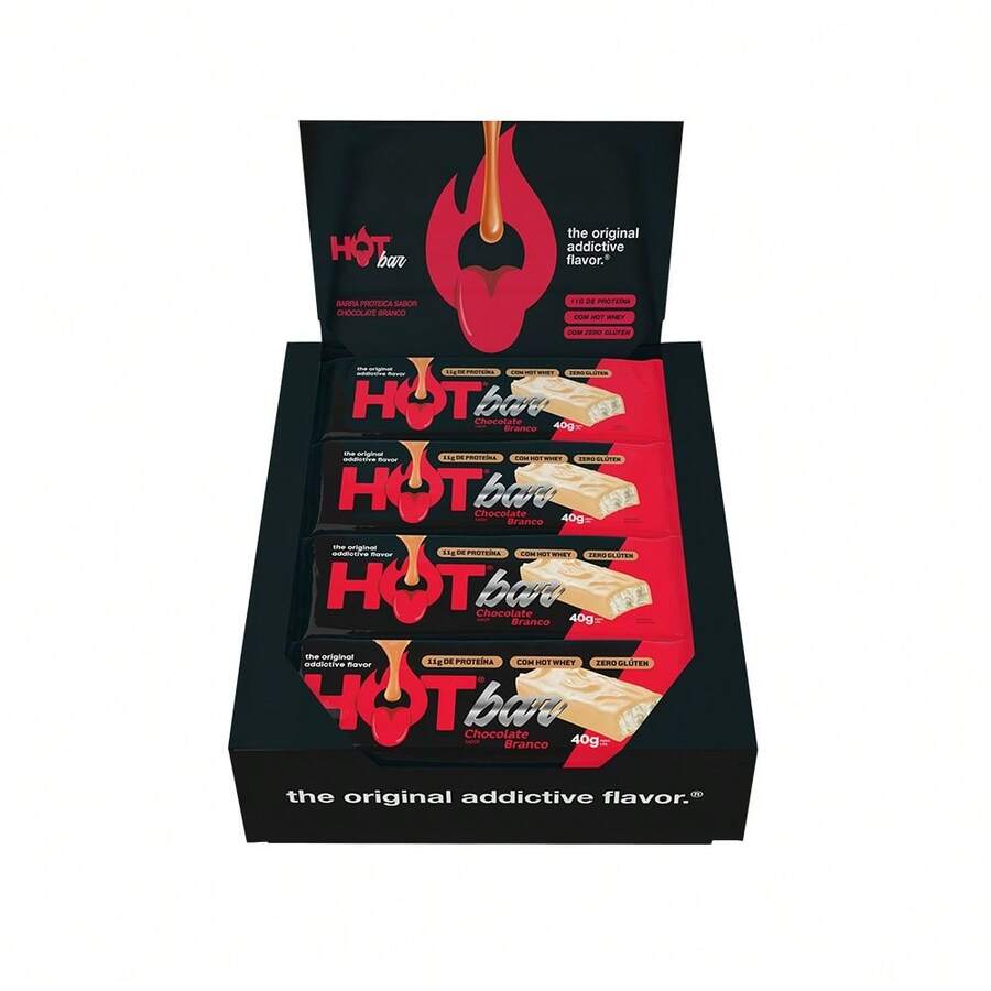 Hot Display Protein Bar C/12 Uni - Hot Fit Flavor: White Chocolate - 查看 1