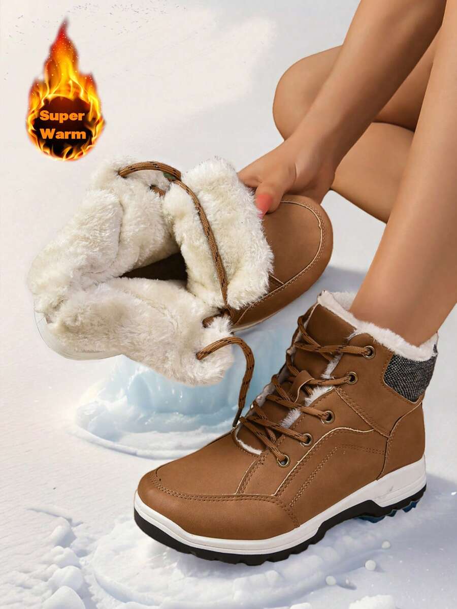 Giày đế dày phong cách Âu Mỹ quai chéo 2024 mùa thu đông mới ấm áp cho giày đi tuyết, tất cả giày nữ, giày mùa thu, giày mùa đông, giày nâu, giày cao gót nâu, dép xăng đan nâu, giày nâu, giày đế xuồng, giày cao gót đế xuồng, dép xăng đan đế xuồng, dép xăng đan đế xuồng cho nữ, giày cao gót màu da, giày cao gót màu vàng, giày cao gót, giày cao gót cho nữ, giày cao gót màu đen, giày cao gót cho nữ, giày cao gót màu trắng, giày cao gót cho quý cô, giày cao gót - màu nâu - Xem 1