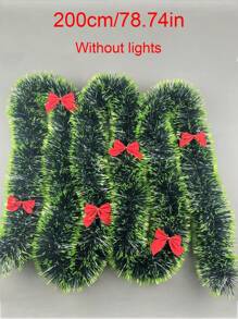 1pc LED White Snowflake Garlands For The Christmas Tree Required, Featherless Plastic Decoration For Home And Parties,Classroom Home Indoor Outdoor Hanging Ornaments(LED Independent Packaging)