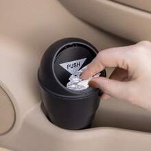 Compact Cup Holder Trash Can For Cars – Easy Clean & Organize