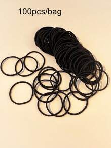 100 sztuk nieuszkadzających gumek do włosów - kolorowe gumki do włosów, odpowiednie do grubych i cienkich włosów, akcesoria do włosów dla dziewcząt