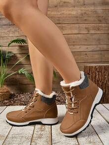 Giày đế dày phong cách Âu Mỹ quai chéo 2024 mùa thu đông mới ấm áp cho giày đi tuyết, tất cả giày nữ, giày mùa thu, giày mùa đông, giày nâu, giày cao gót nâu, dép xăng đan nâu, giày nâu, giày đế xuồng, giày cao gót đế xuồng, dép xăng đan đế xuồng, dép xăng đan đế xuồng cho nữ, giày cao gót màu da, giày cao gót màu vàng, giày cao gót, giày cao gót cho nữ, giày cao gót màu đen, giày cao gót cho nữ, giày cao gót màu trắng, giày cao gót cho quý cô, giày cao gót - màu nâu - Xem 8