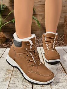 Giày đế dày phong cách Âu Mỹ quai chéo 2024 mùa thu đông mới ấm áp cho giày đi tuyết, tất cả giày nữ, giày mùa thu, giày mùa đông, giày nâu, giày cao gót nâu, dép xăng đan nâu, giày nâu, giày đế xuồng, giày cao gót đế xuồng, dép xăng đan đế xuồng, dép xăng đan đế xuồng cho nữ, giày cao gót màu da, giày cao gót màu vàng, giày cao gót, giày cao gót cho nữ, giày cao gót màu đen, giày cao gót cho nữ, giày cao gót màu trắng, giày cao gót cho quý cô, giày cao gót - màu nâu - Xem 5