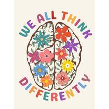 1PC Áp phích in vải canvas sức khỏe tâm thần cổ điển Bohemian Tranh vải canvas truyền cảm hứng cho lớp học Văn phòng Hành lang Áp phích trang trí nhà Không có khung - Nhiều màu - Xem 22