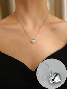 1 件个性化宝石链项链，定制名字/字母礼物，送给朋友、母亲、女朋友、圣诞节、生日 - 銀色 - 查看 6