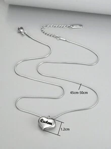 1 件个性化宝石链项链，定制名字/字母礼物，送给朋友、母亲、女朋友、圣诞节、生日 - 銀色 - 查看 5