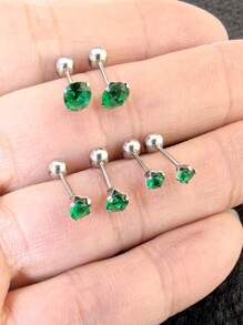 6 件/套女士不锈钢耳骨耳钉