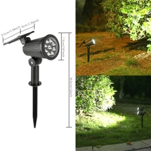 Projecteur double usage étanche alimenté par énergie solaire, éclairage LED étanche IP65, lampe de jardin solaire, coût électrique zéro pour la cour, le jardin, le camping, la décoration de la maison. Excellent cadeau pour les parents et les amis