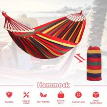 2 Person Double Camping Hammock Chair Bed Outdoor Hanging Swing Sleeping Garden