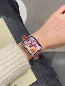 1 件圣诞树弹力绳手链 Apple Watch 表带 Apple Watch 表带兼容 Apple Watch 系列 9/8/7/6/5/4/SE2 S9 S10 Ultra 2，兼容 Apple Watch 38/40/41/42/44/45/46/49mm 女士款，颜色鲜艳。 - 彩色 - 查看 10