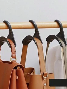 1 件衣柜、包、领带、围巾拱形衣架收纳架，多用途收纳架，采用 PP 材料制成 - 彩色 - 查看 3