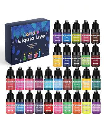 10/24/30 Colors 5ML High Concentration Pigment, DIY Handmade Soap, Aromatherapy Candle, Squeezy Toy Coloring