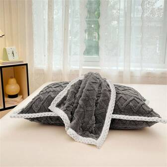 Funda de almohada de peluche, funda de almohada larga, cálida, suave y cómoda, sin núcleo, sin relleno, se puede usar en todas las estaciones