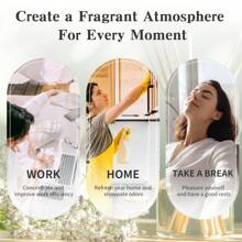 (New Fragrance) 100ml/3.38fl.Oz Fragrance Oil Essential Oil Suitable For Body Diffuser Humidifier, Morning Osmanthus, Champagne Grape And Rose, Tea Travel, Orchid Dream, Sandalwood Sanctuary, Fruit Carnival