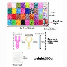 Rubber Bands Bracelet Kit, Loom Bracelet Making Kit For Kids, Rubber Bands Refill Loom Set, Loom Bands Kit,Friendship Bracelet Girls Creativity Birthday Gift Kits Random Accessory Color - Bead Kit - View 2