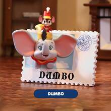 Miniso Serie di figurine in scatola cieca con francobolli vintage Disney, in materiale PVC con bordi in lamina d'oro e repliche di personaggi classici, perfette per collezionare, decorare e come memorabilia per fan (1 pezzo, consegna casuale)