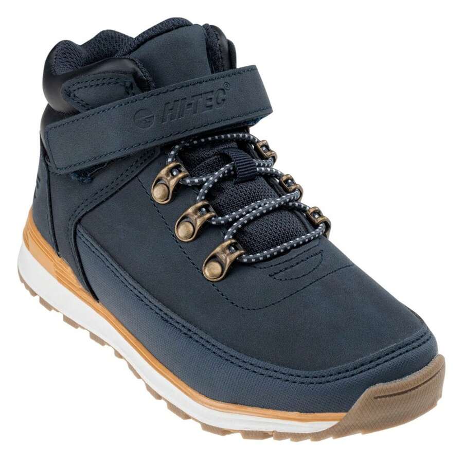 Hi-Tec Childrens/Kids Herlen Mid Cut Walking Boots (Navy) - Blue - View 1