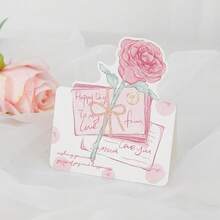 1 张创意情人节 3D 贺卡，“我爱你”主题玫瑰系列卡片、爱情便条、手写贺卡、送给爱人的情人节礼物 - 彩色 - 查看 15