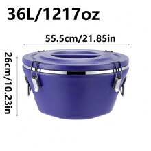 1 pièce Seau isotherme en acier inoxydable, boîte isotherme, ensemble isotherme commercial, transport de cafétéria, seau à glace, restaurant, seau à riz, seau réfrigéré, fournitures scolaires