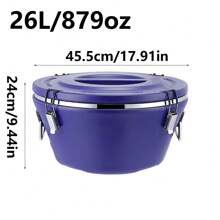 1 pièce Seau isotherme en acier inoxydable, boîte isotherme, ensemble isotherme commercial, transport de cafétéria, seau à glace, restaurant, seau à riz, seau réfrigéré, fournitures scolaires