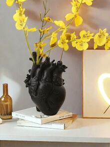 1 lọ hoa hình trái tim trang trí chậu hoa bằng nhựa hiện đại độc đáo theo phong cách nghệ thuật Bắc Âu bình trang trí cho nhà quà tặng đám cưới để bàn trang trí phòng khách - Nhiều màu - Xem 2