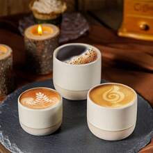 Coarse Pottery Espresso Cup, Retro Ceramic Kung Fu Tea Cup, Owner's Tea Cup, Office And Home Water Cup - Multicolor - View 11